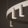 Geometryczna Lampa wisząca FOURTY ROUND LED XI Nowodvorski 12287 Nowoczesny żyrandol minimalistyczny Beżowy